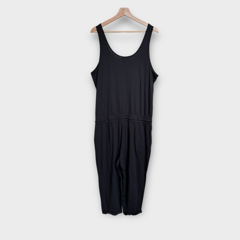 NWT Michael Stars Jumpsuit with Drawcord in Black, size 2X - Picture 3 of 6